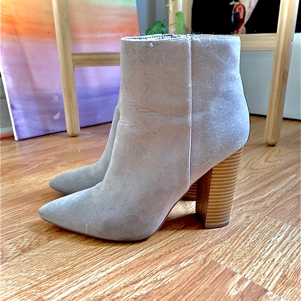 Tan Suede Booties